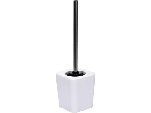 Fala wc kefe és tartó Cuboid Fehér