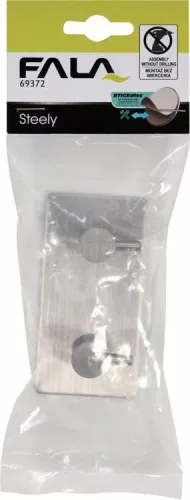 Fala fali akasztó öntapadós dupla Steely