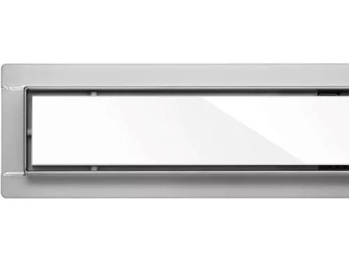 Fala zuhanylefolyó WET&DRY fehér üveg