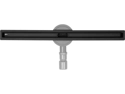 Fala zuhanylefolyó - vékony, 70 CM, fekete