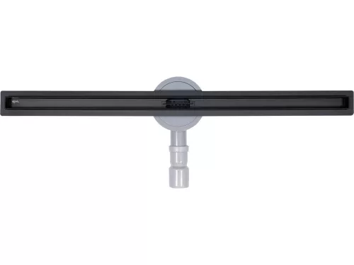 Fala zuhanylefolyó - vékony, 80 CM, fekete