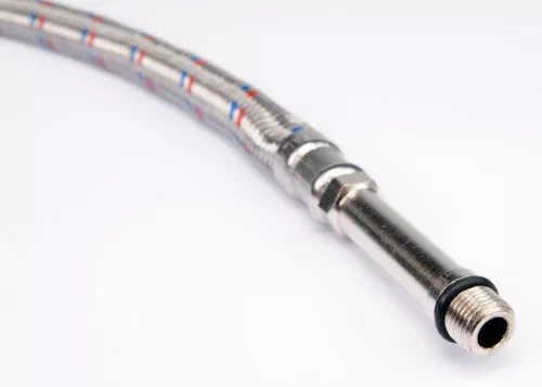 Fala flexibilis bekötőcső 3/8 col x M 10 (belső-külső) 60 cm