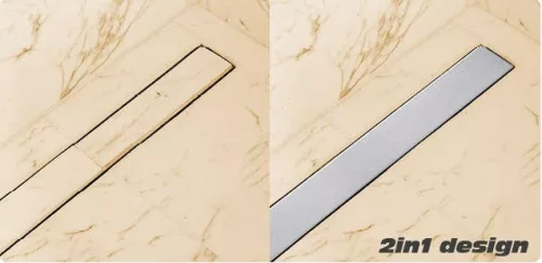 Fala zuhanylefolyó 600 mm forgatható szifonnal Rotary