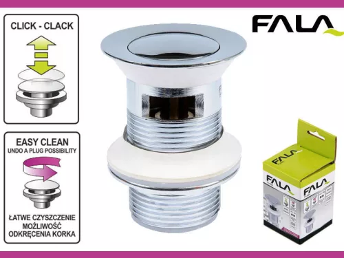 Fala mosdó lefolyó réz