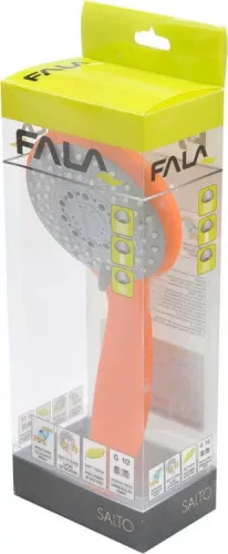 Fala zuhanyfej 3 funkciós narancssárga