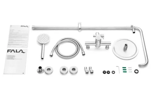 Fala zuhanyoszlop inox Steely 1