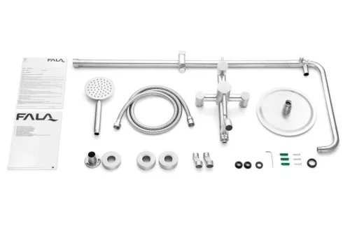 Fala zuhanyoszlop inox Steely 2
