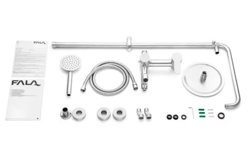 Fala zuhanyoszlop inox Steely 3