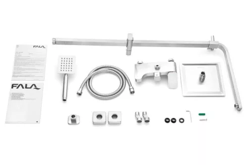 Fala zuhanyoszlop Inox Steely 4