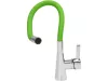 Fala mosogató álló csaptelep zöld flexibilis csővel