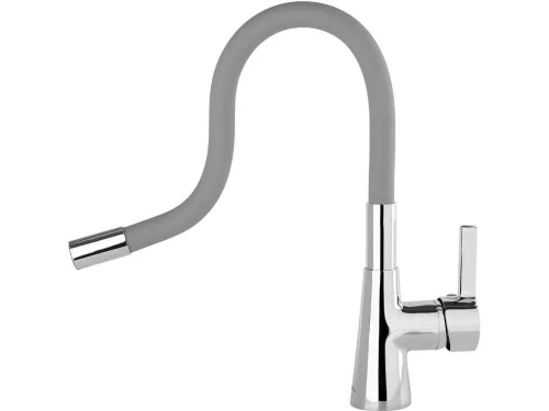 Fala mosogató csaptelep szürke flexibilis csővel