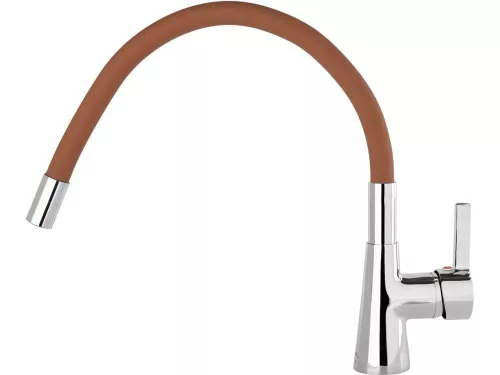 Fala mosogató csaptelep barna flexibilis csővel