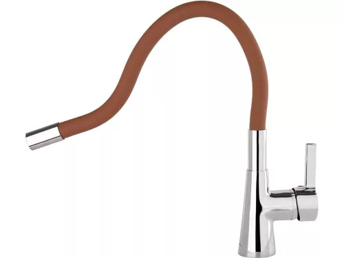 Fala mosogató csaptelep barna flexibilis csővel