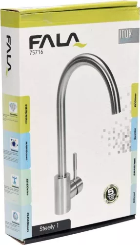 Fala mosogató csaptelep inox Steely 1