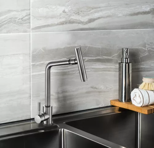 Fala mosogató csaptelep inox Steely 3