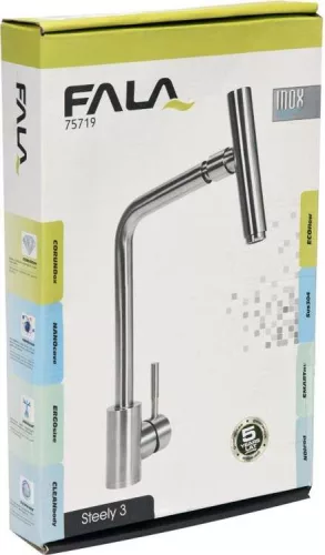 Fala mosogató csaptelep inox Steely 3