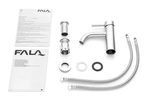 Fala mosdó csaptelep inox Steely 1