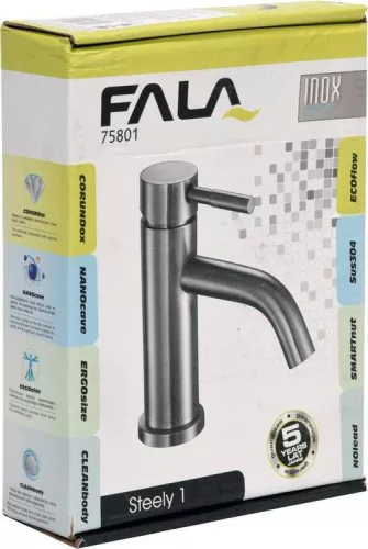 Fala mosdó csaptelep inox Steely 1
