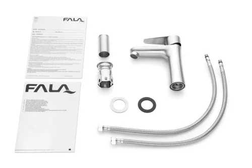 Fala mosdó csaptelep inox Steely 2