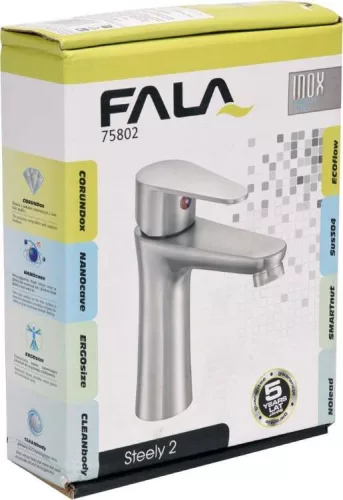 Fala mosdó csaptelep inox Steely 2