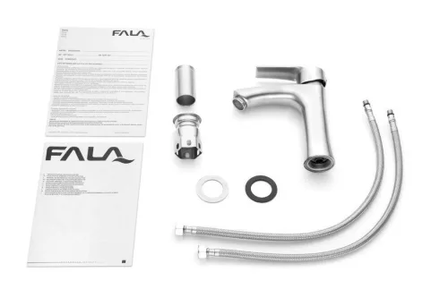 Fala mosdó csaptelep inox Steely 3