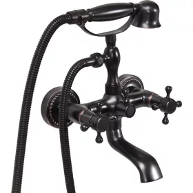 Fala kád csaptelep Retro Black 1