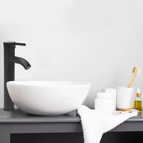 Fala mosdó csaptelep Retro Black 2