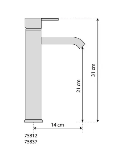 Fala mosdó csaptelep Retro Black 2