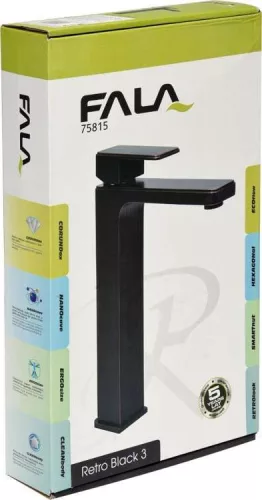 Fala mosdó csaptelep Retro Black 3