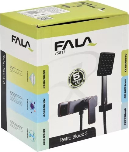 Fala zuhany csaptelep Retro Black 3