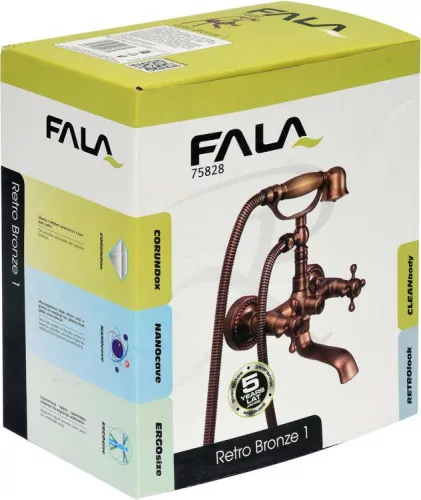 Fala kád csaptelep Retro Bronze 1