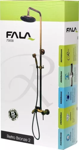 Fala zuhanyoszlop Retro Bronze 2