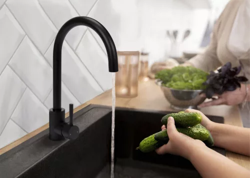 Fala mosogató csaptelep STEELY BLACK 1