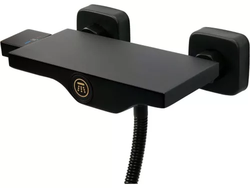 Fala zuhany csaptelep NOIR 2 zuhanycsővel és zuhanyfejjel