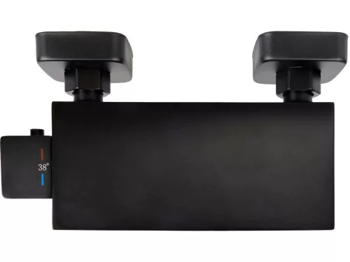 Fala kádtöltő csaptelep NOIR 2 zuhanycsővel és zuhanyfejjel