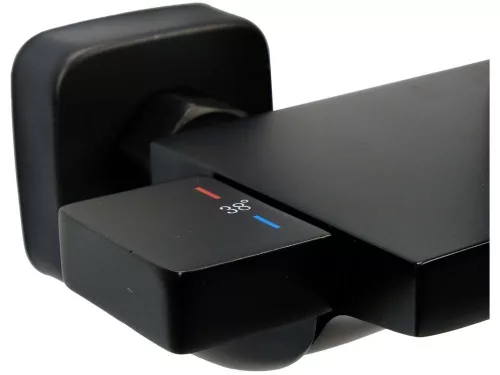 Fala kádtöltő csaptelep NOIR 2 zuhanycsővel és zuhanyfejjel