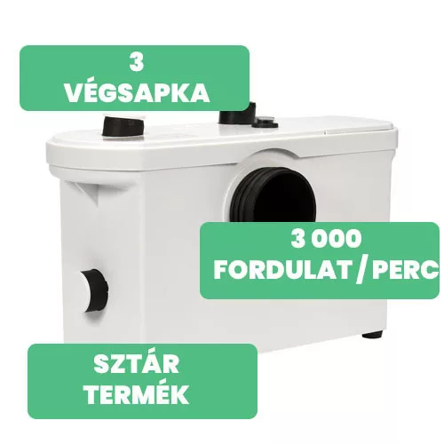 Fala darálós szennyvíz szivattyú 600W