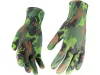 Flo kertészkesztyű zöld terepmintával 8-as