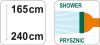 Flo kerti zuhany állítható magasság 1650-2400 mm