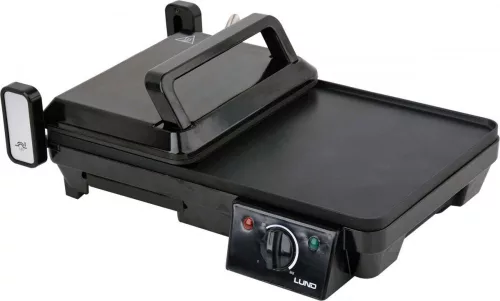 Lund asztali grill 2 az 1-ben, 40,5x25cm - 2000W
