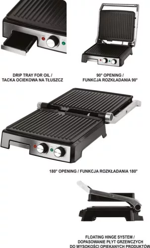 Lund kontakt grill, 29x24cm