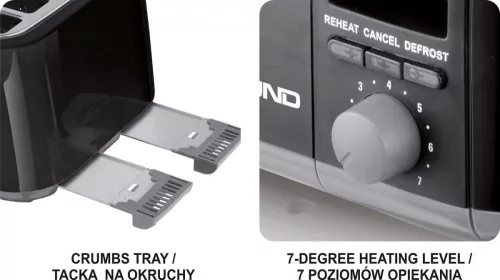 Lund kenyérpirító, 4 szeletes - 1500W