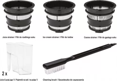 Lund gyümölcsprés, fekete - 150W