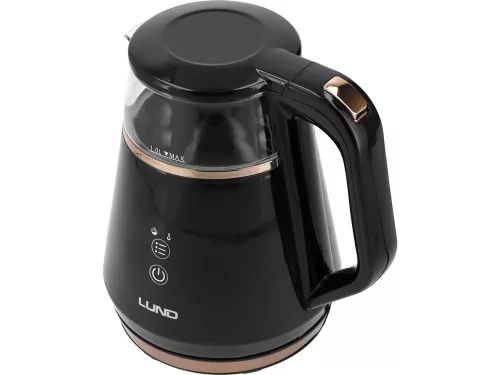 Lund elektromos vízforraló 1 l hőmérséklet szabályozóval fekete