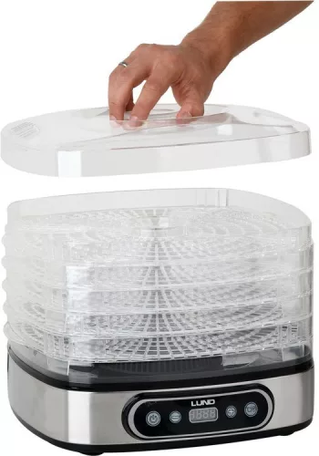 Lund aszalógép öt tálcával, időzítővel -500W