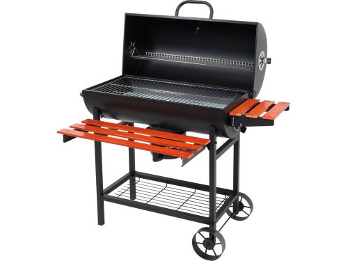 Lund faszenes kerti grill fa polcokkal 104x66x95,5/108cm