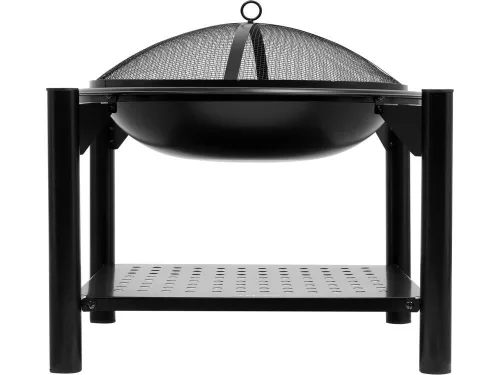 Lund acél tűztál piszkavassal 54x54x55 cm