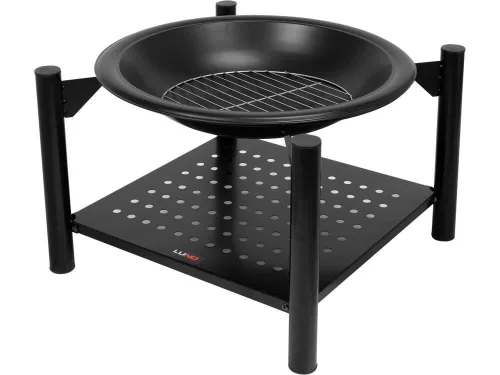 Lund acél tűztál piszkavassal 54x54x55 cm