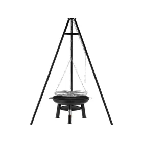 Lund fém grillrács állvánnyal és függesztett sütőlappal 61 cm