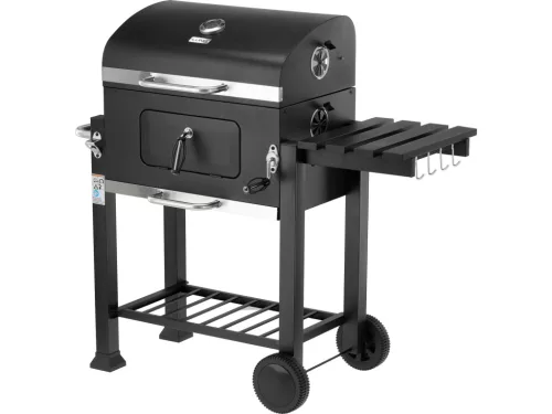 Lund szén grillsütő deluxe, öntöttvas rács 54x37 cm